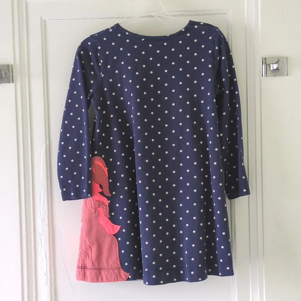 Mini Boden Unicorn Applique Dress